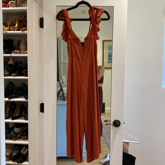 Planet Blue Ruffled Romper - Picture 2 of 2